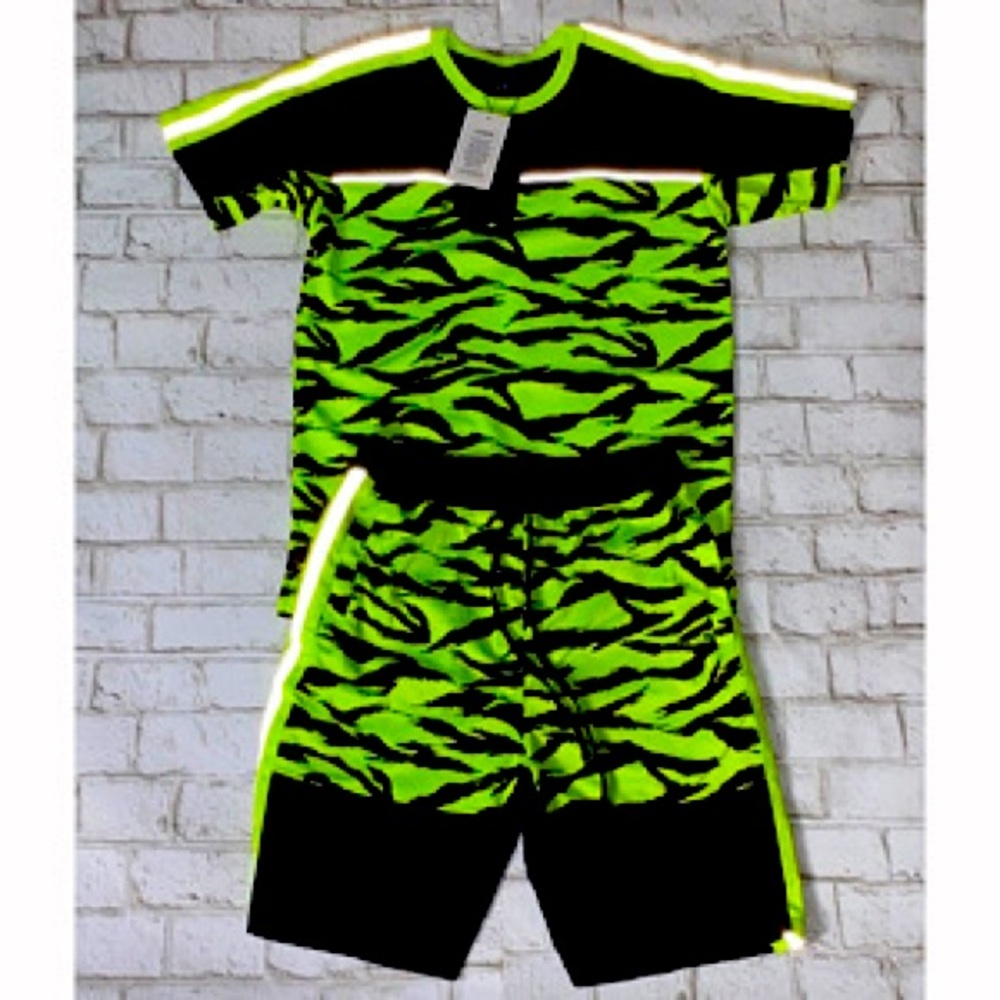 NEON REFLECTIVE STRIPE CAMO SET